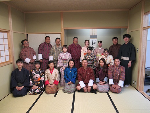 JICA青年研修生のブータンの方々との交流を行いました(松江キャンパス)